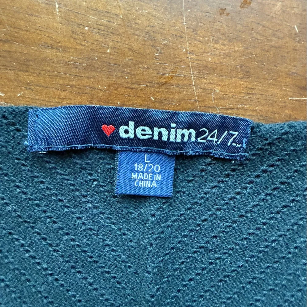 Denim‎ 24/7 Black crochet swim cover